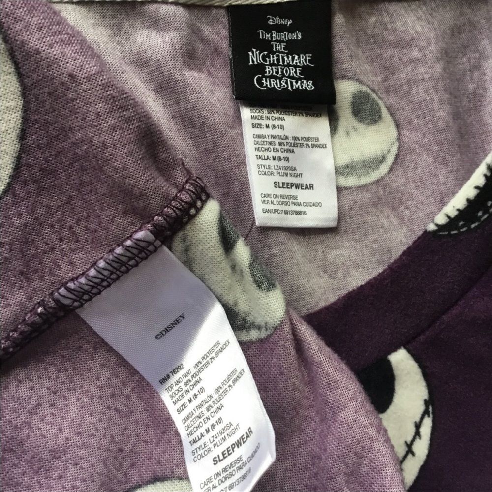 Disney Nightmare Before Christmas “Nightmare before coffee” cozy pj set M - Picture 6 of 6